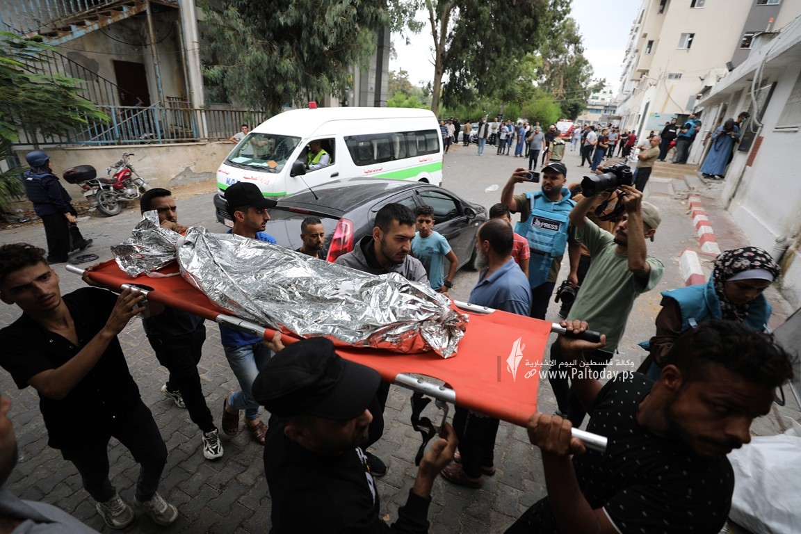  شهداء العدوان الصهيونى على قطاع غزة من مجمع الشفاء الطبي (3).JPG