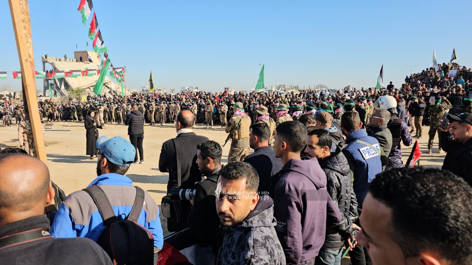 من موقع الإفراج المرتقب عن 3 أسرى إسرائيليين في خانيونس (2).jpeg