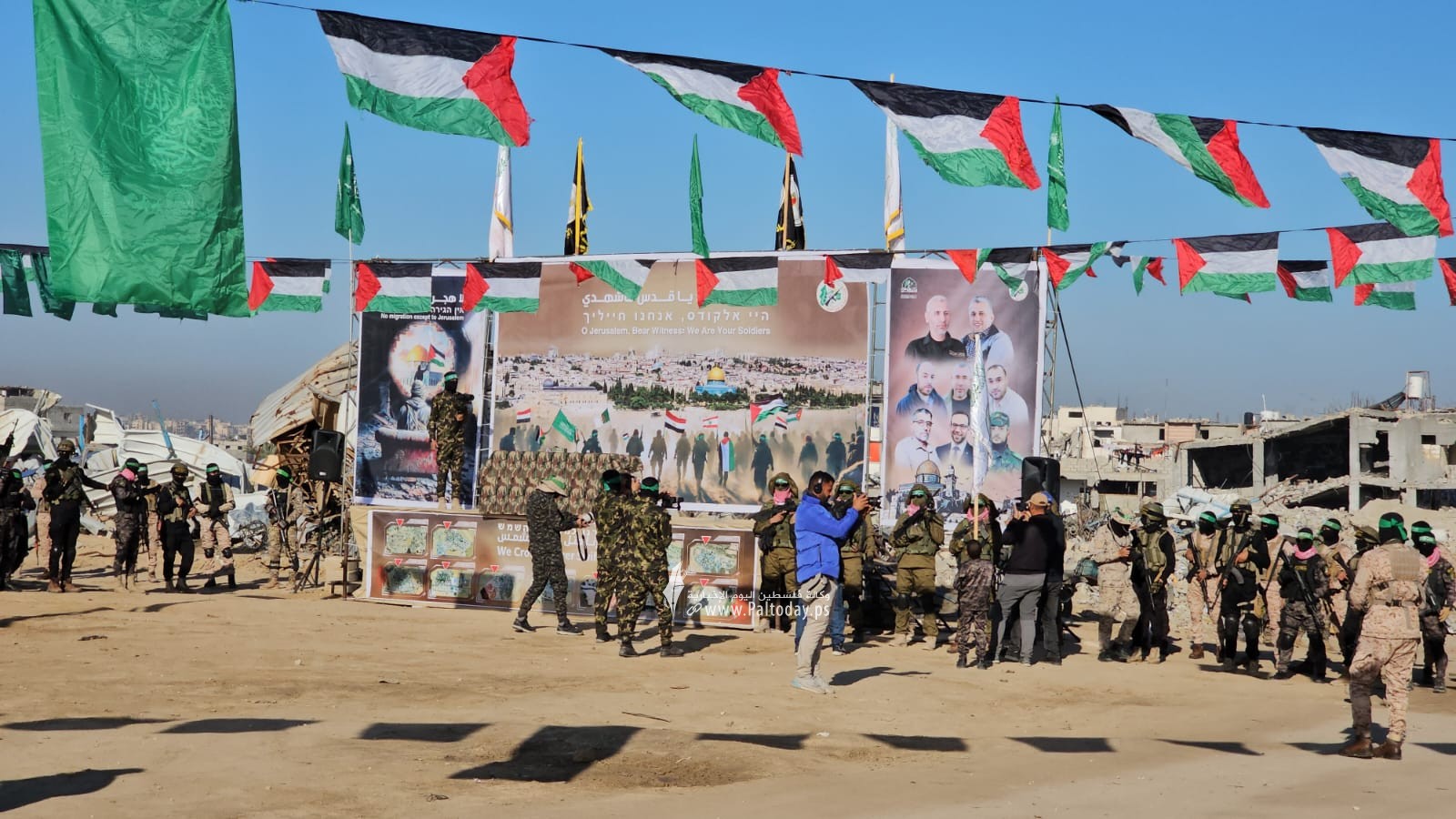 من موقع الإفراج المرتقب عن 3 أسرى إسرائيليين في خانيونس (9).jpeg