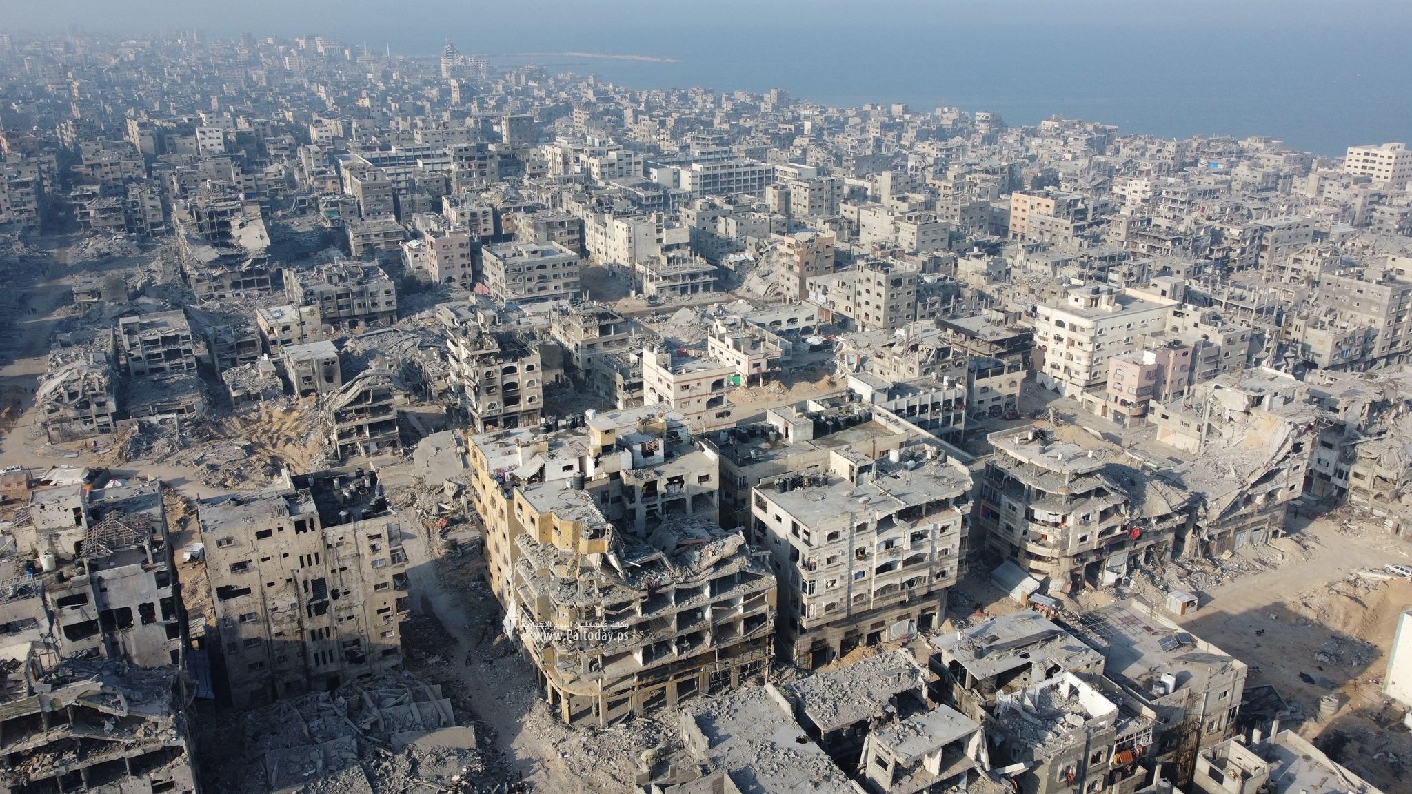 صور جوية تظهر الدمار في مدينة غزة (4)