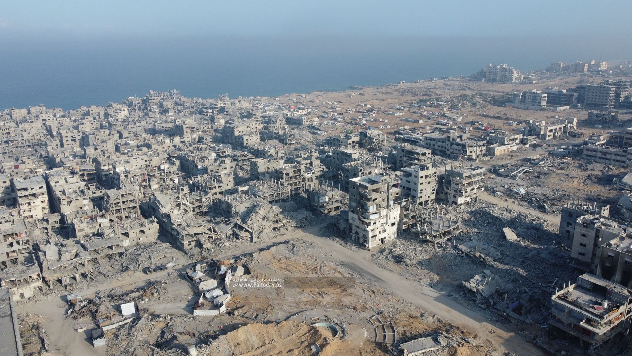 صور جوية تظهر الدمار في مدينة غزة (5)