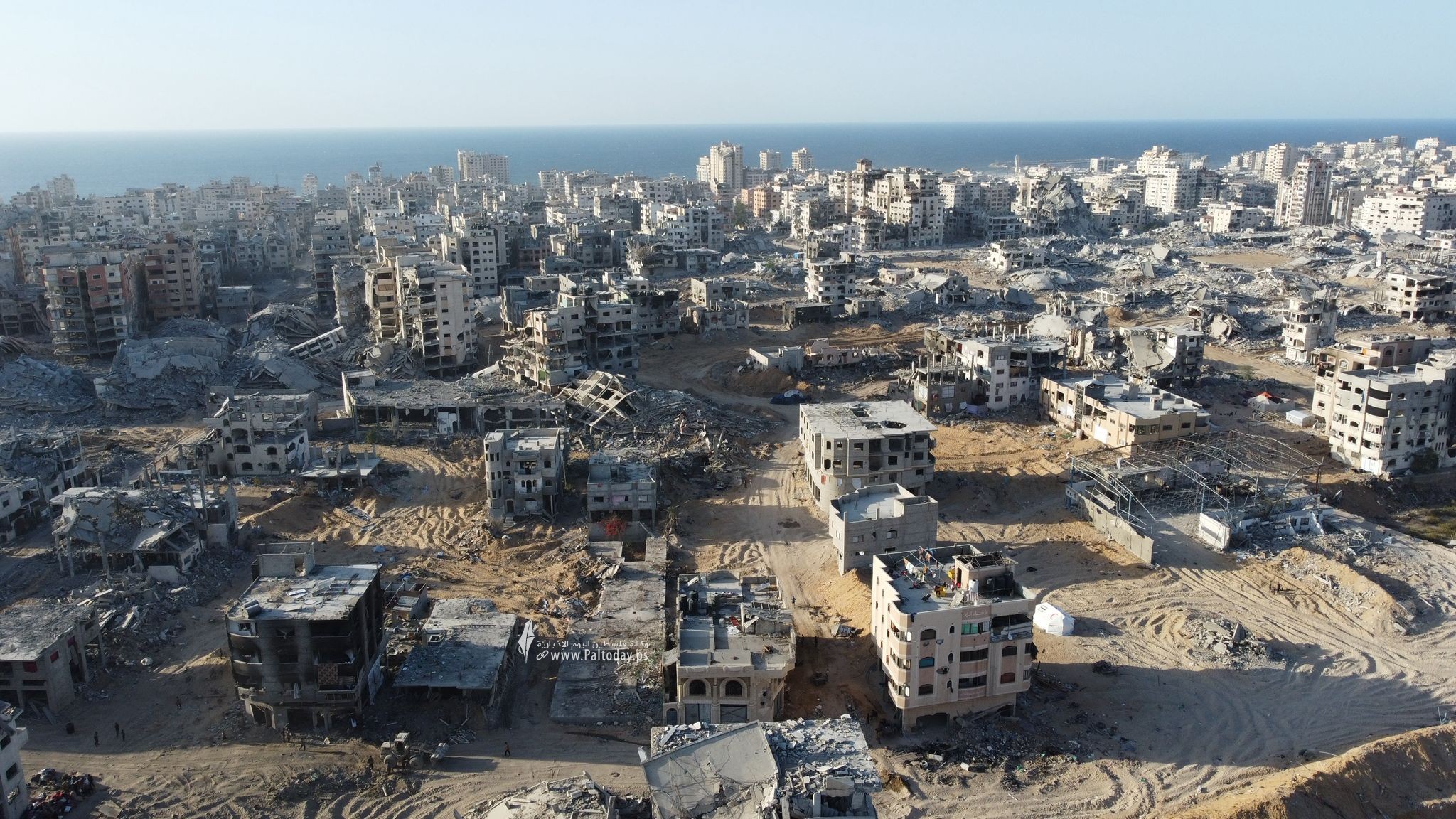 صور جوية تظهر الدمار في مدينة غزة (11)