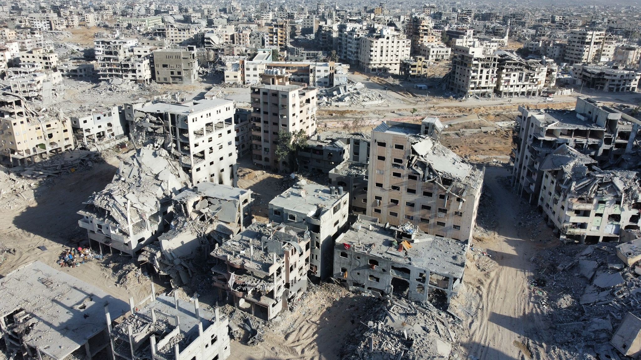 صور جوية تظهر الدمار في مدينة غزة (12)