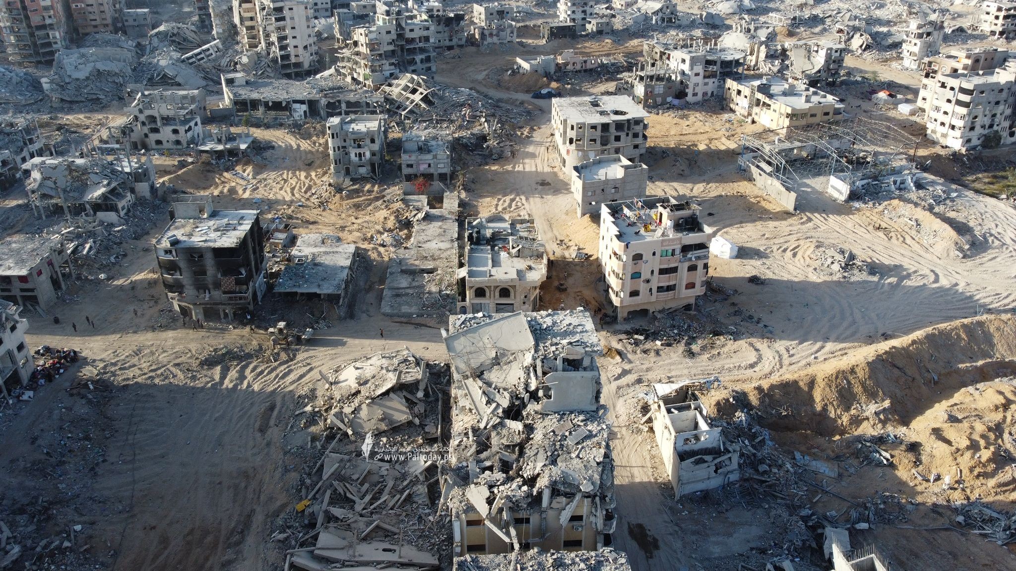 صور جوية تظهر الدمار في مدينة غزة (10)
