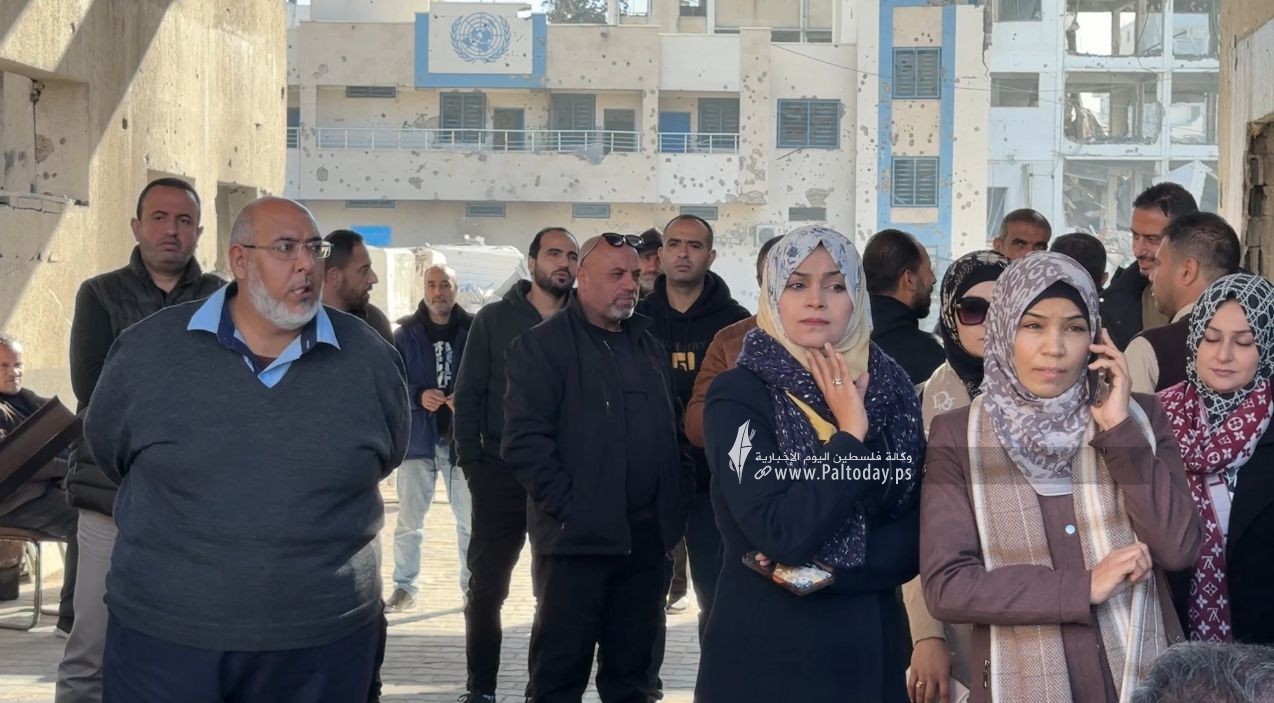مؤتمر احتجاج لاتحاد الموظفين العرب على فصل 600 موظف بالأونروا (8).jpeg