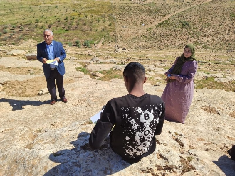 طلبة التوجيهي في مسافر يطا