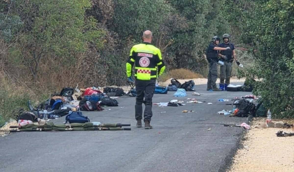 صورة من مكان الانفجار